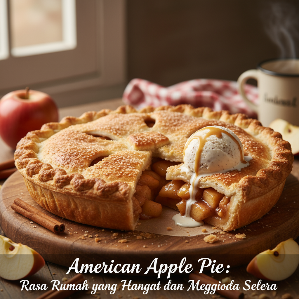 American Apple Pie Legendaris: Rasa Rumah yang Hangat dan Menggoda Selera