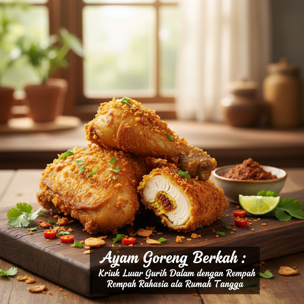 Ayam Goreng Berkah: Kriuk Luar Gurih Dalam dengan Rempah Rahasia ala Rumah Tangga