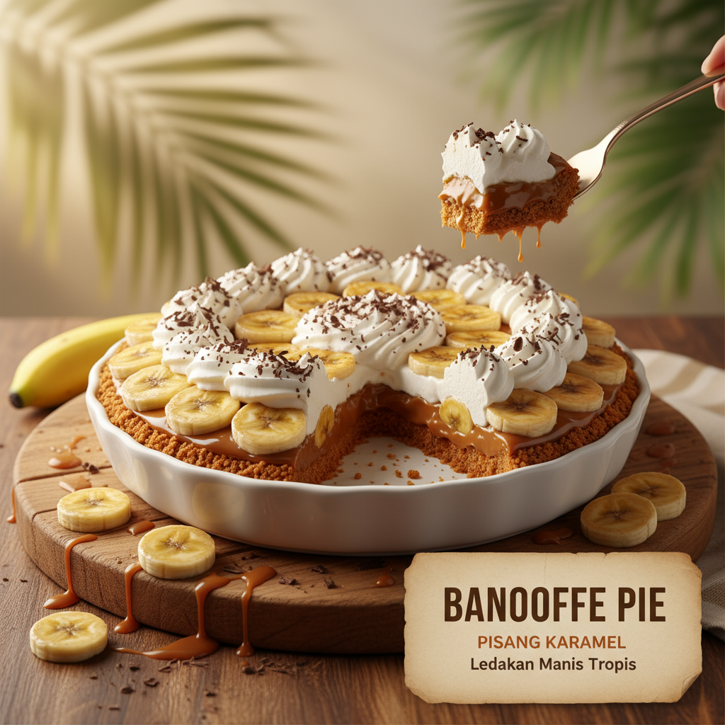 Banoffee Pie Pisang Karamel: Ledakan Manis Tropis untuk Pecinta Dessert!