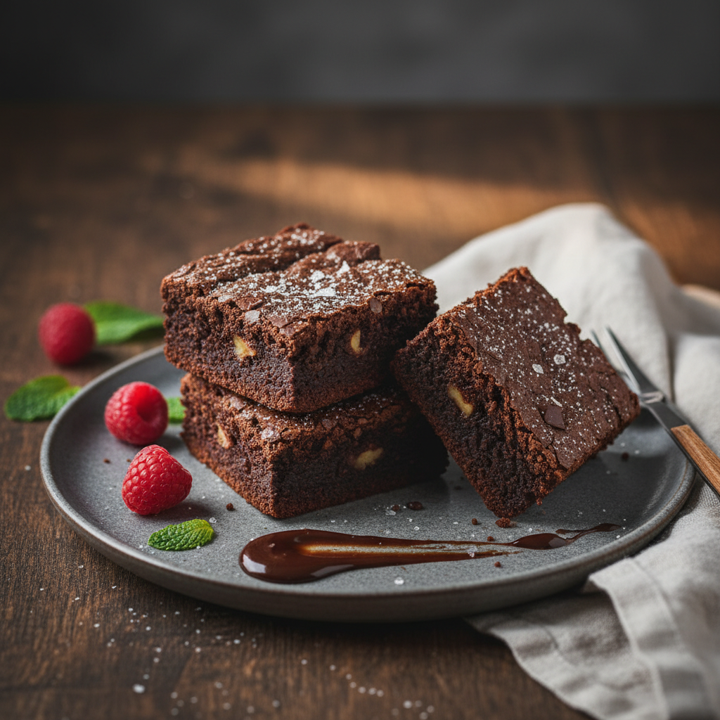 Brownies Cokelat Vegan Lembut Tanpa Telur