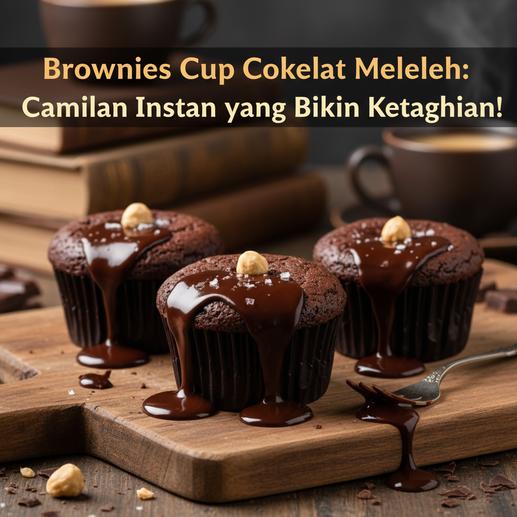 Brownies Cup Cokelat Meleleh: Camilan Instan yang Bikin Ketagihan!