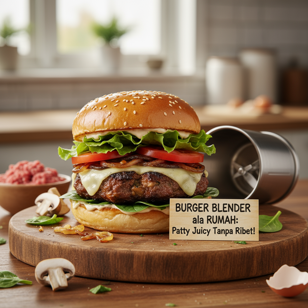 Burger Blender ala Rumah: Patty Juicy Tanpa Ribet!