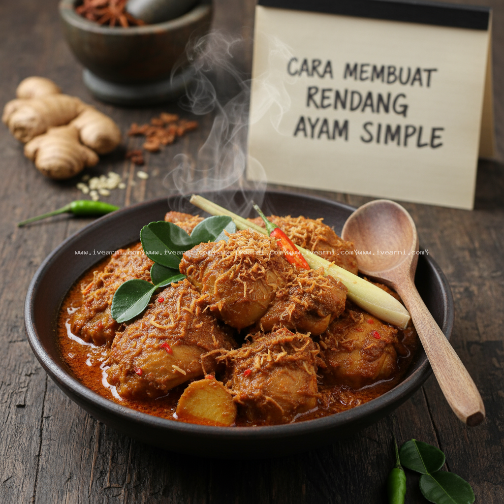 Cara Membuat Rendang Ayam Simple