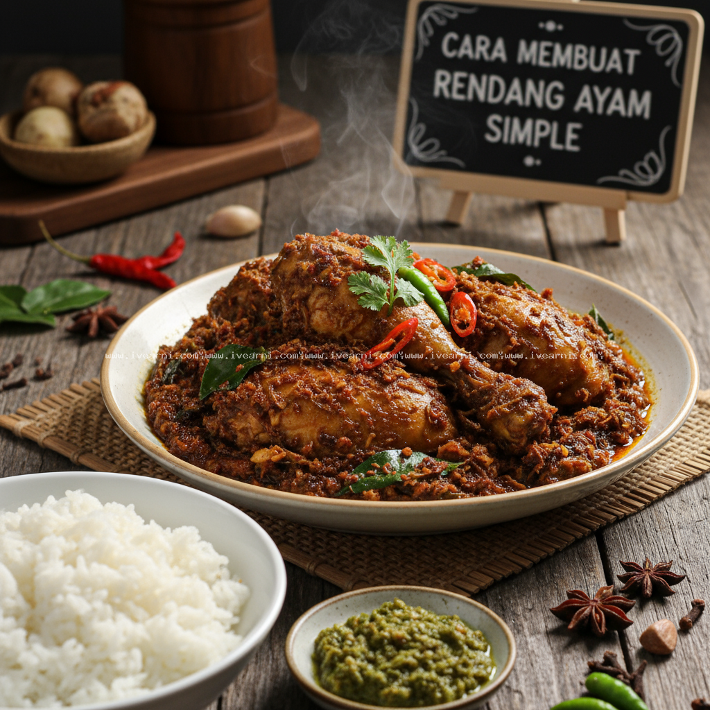 Cara Membuat Rendang Ayam Simple