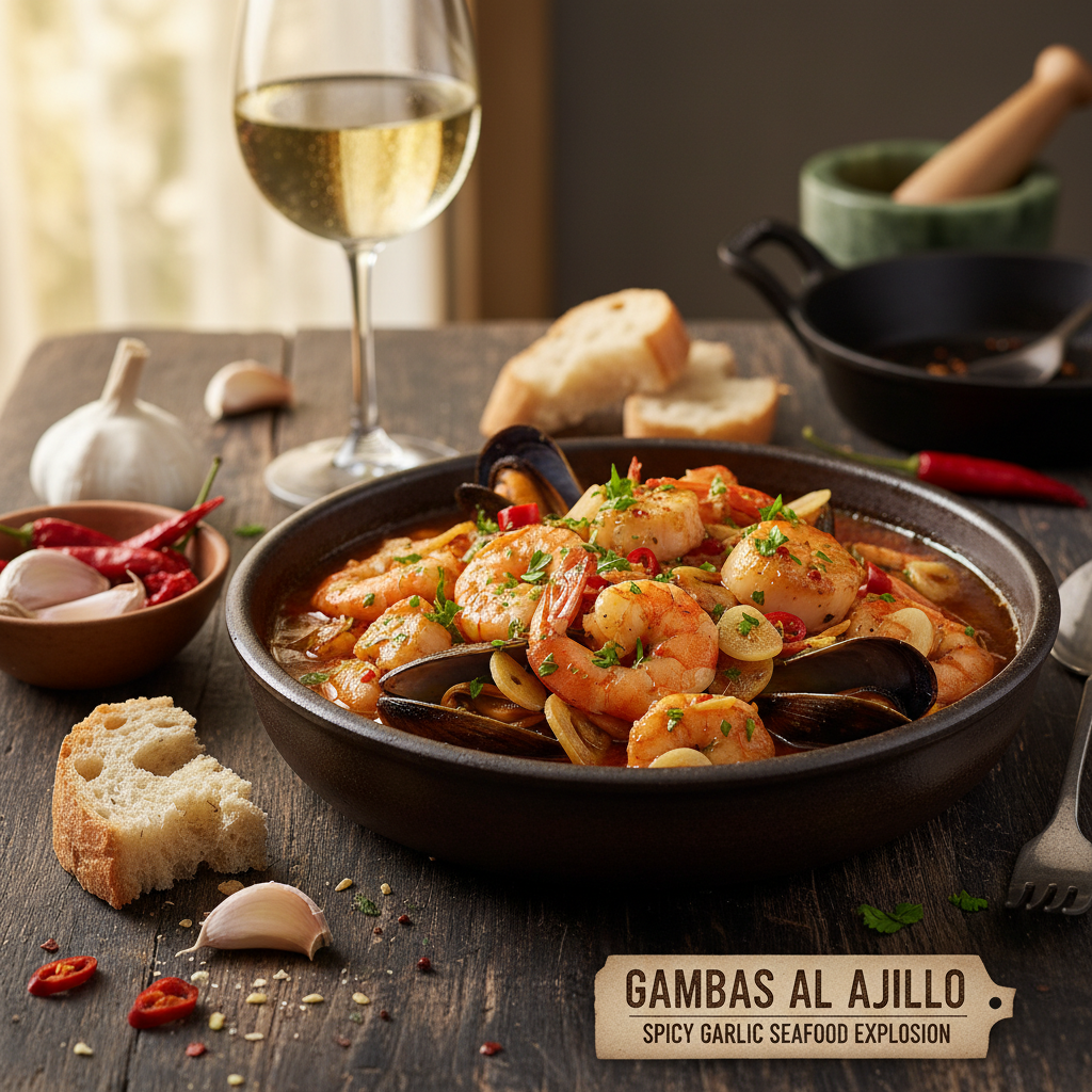 Gambas al Ajillo Seafood: Ledakan Rasa Bawang Putih Pedas untuk Penggemar Seafood