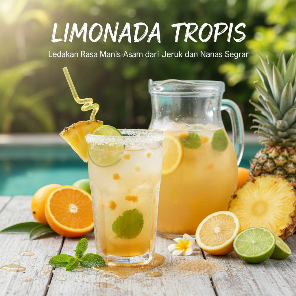 Limonada Tropis: Ledakan Rasa Manis-Asam dari Jeruk dan Nanas Segar