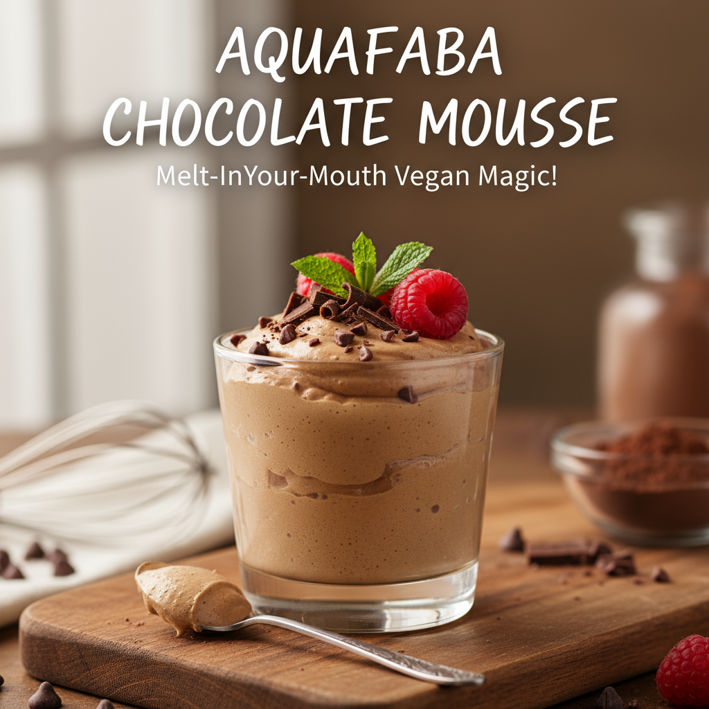 Mousse Cokelat Aquafaba: Pencipta Keajaiban Vegan yang Meleleh di Mulut!