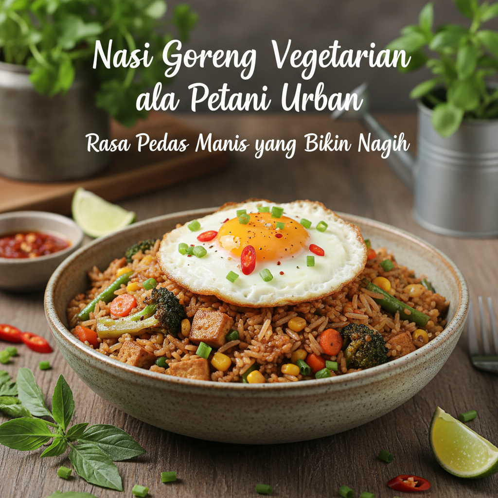 Nasi Goreng Vegetarian ala Petani Urban: Rasa Pedas Manis yang Bikin Nagih