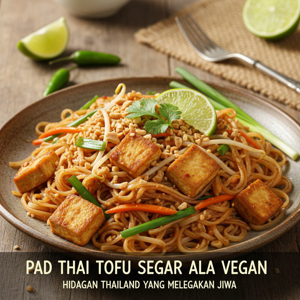 Pad Thai Tahu Segar ala Vegan: Hidangan Thailand yang Melegakan Jiwa