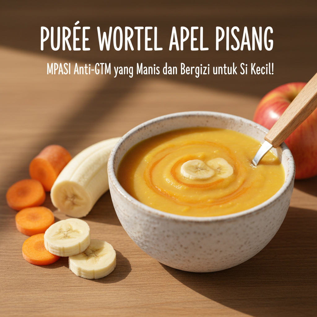 Pure Wortel Apel Pisang: MPASI Anti-GTM yang Manis dan Bergizi untuk Si Kecil!