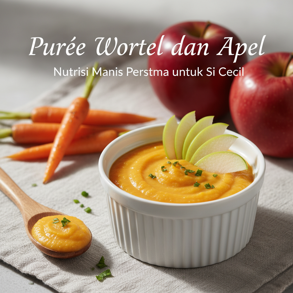 Puree Wortel dan Apel: Nutrisi Manis Pertama untuk Si Kecil
