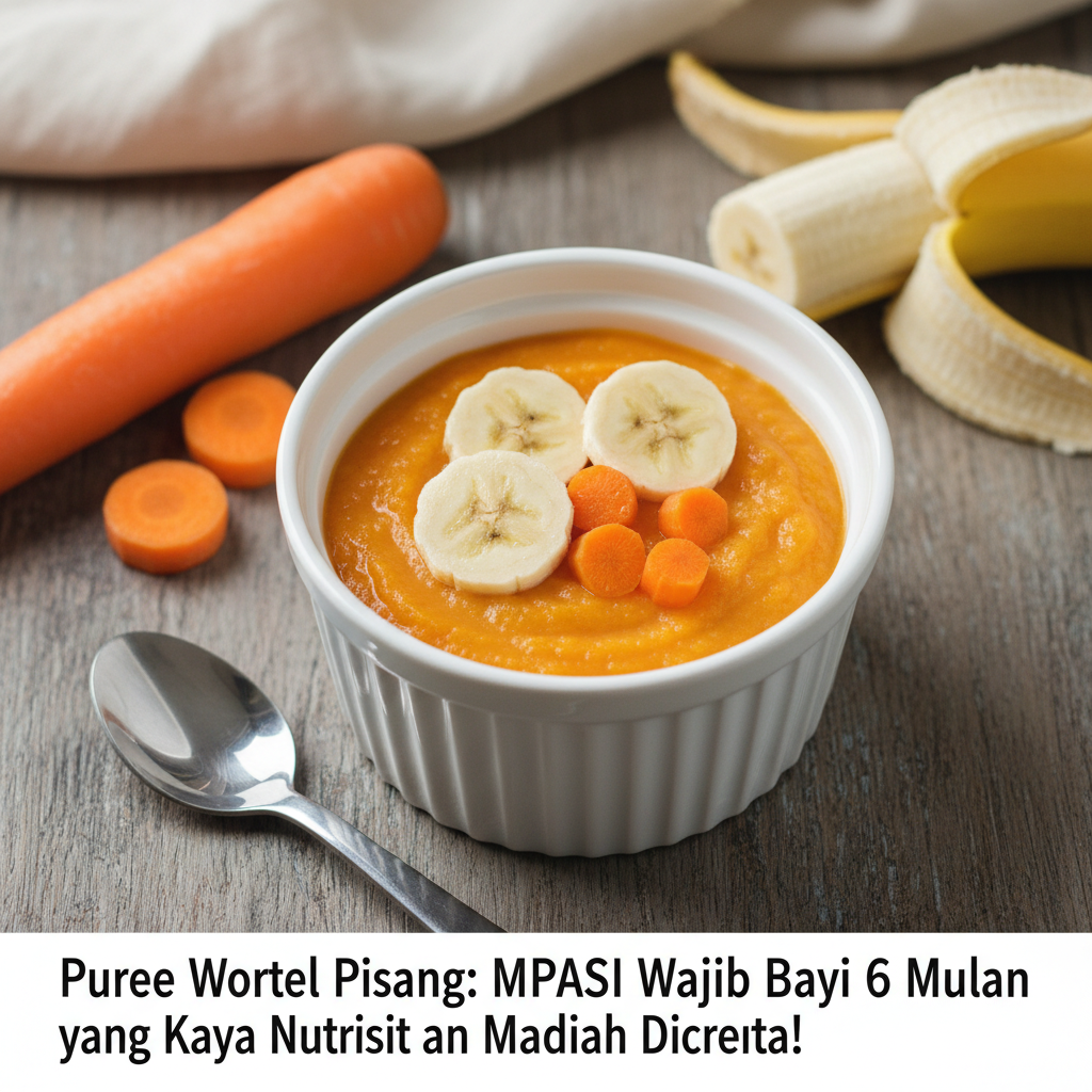 Puree Wortel Pisang: MPASI Wajib Bayi 6 Bulan yang Kaya Nutrisi dan Mudah Dicerna!