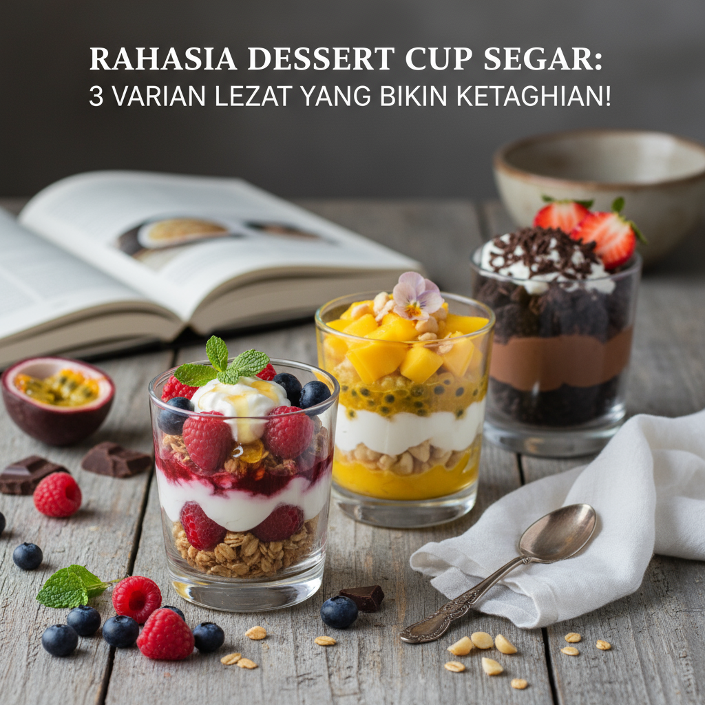 Rahasia Dessert Cup Segar: 3 Varian Lezat yang Bikin Ketagihan!