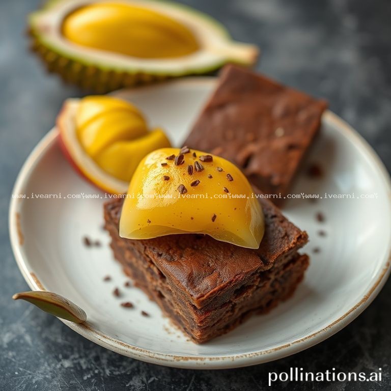 Rahasia Resep Anti Gagal brownies durian lumer - Cake .