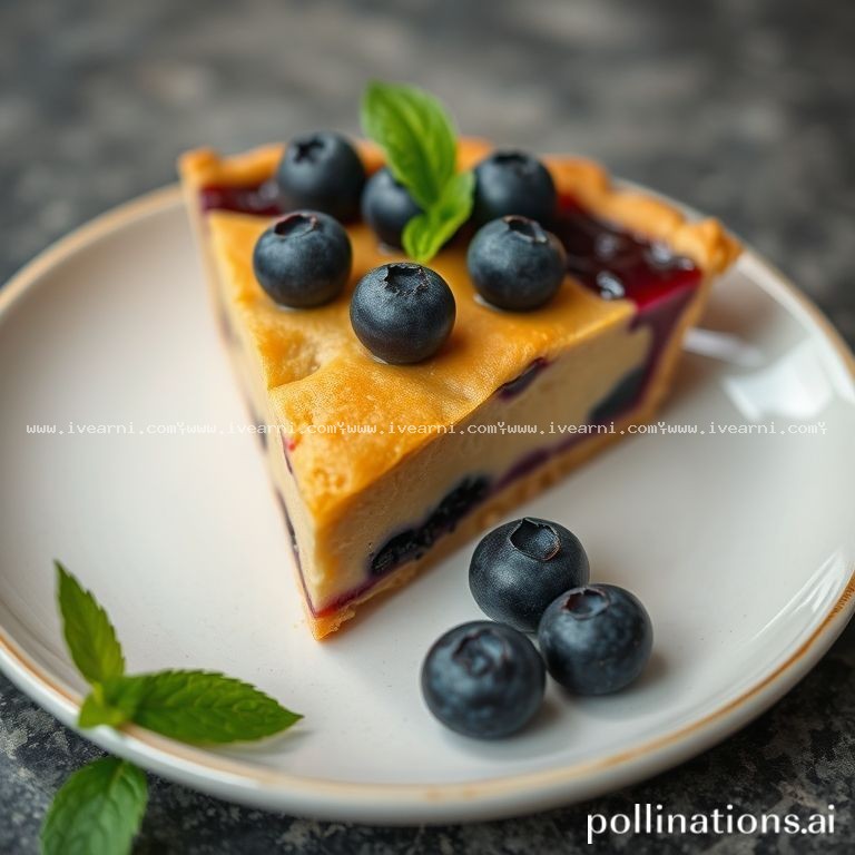Rahasia Resep Anti Gagal pie blueberry - Dessert .