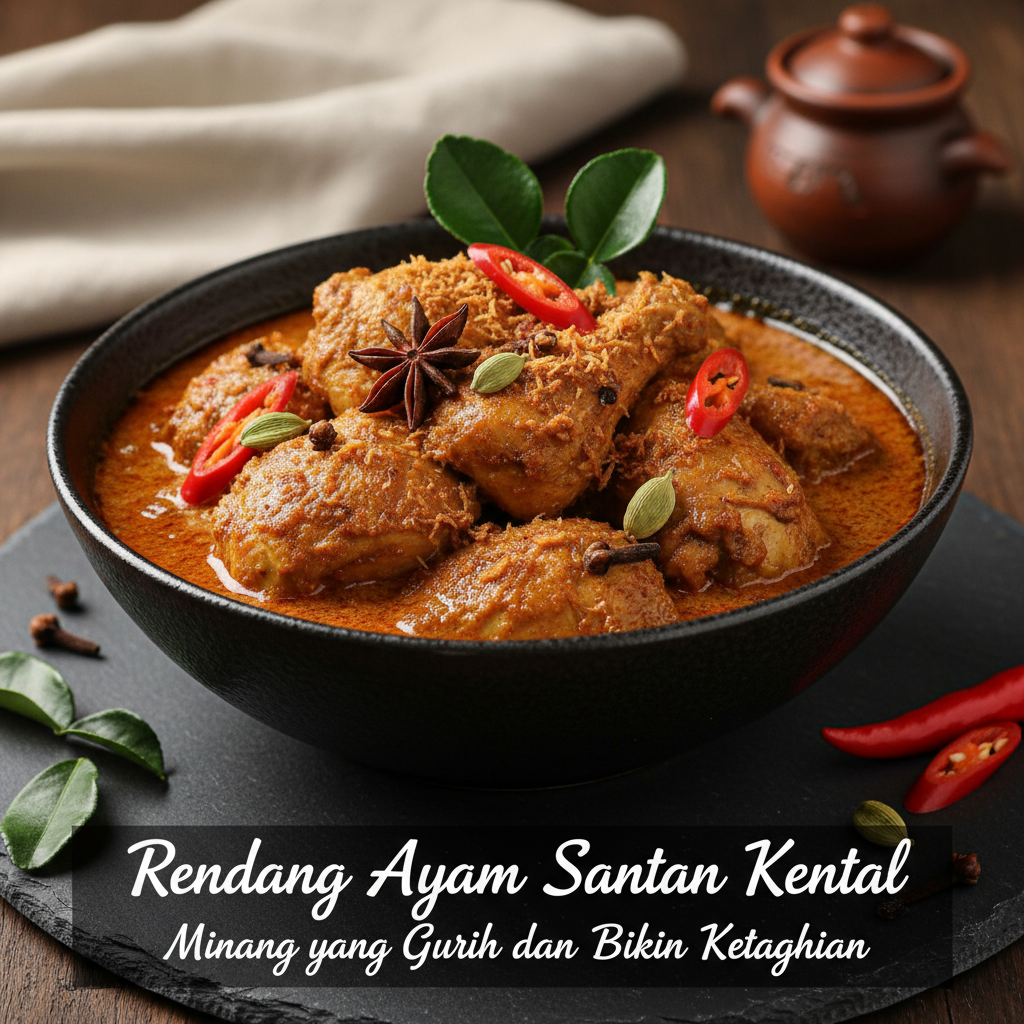 Rendang Ayam Santan Kental: Varian Minang yang Gurih dan Bikin Ketagihan