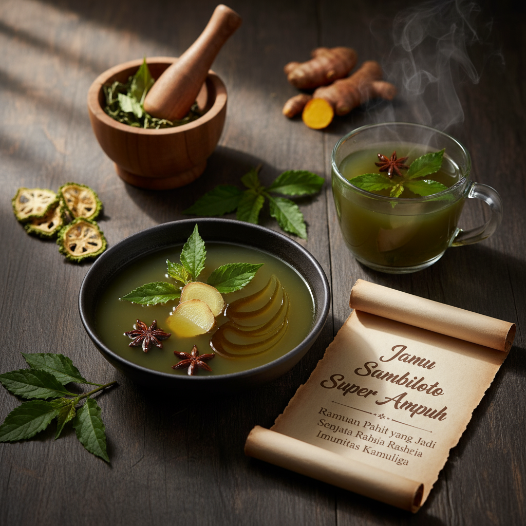 Resep Jamu Sambiloto Super Ampuh: Ramuan Pahit yang Jadi Senjata Rahasia Imunitas Keluarga