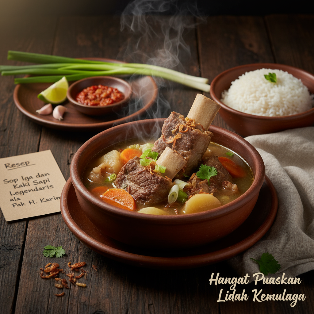 Resep Sop Iga dan Kaki Sapi Legendaris ala Pak H. Karim: Hangat Puaskan Lidah Keluarga