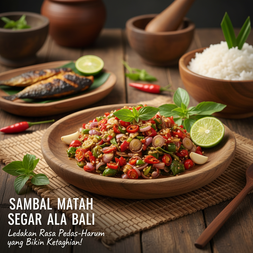 Sambal Matah Segar ala Bali: Ledakan Rasa Pedas-Harum yang Bikin Ketagihan!