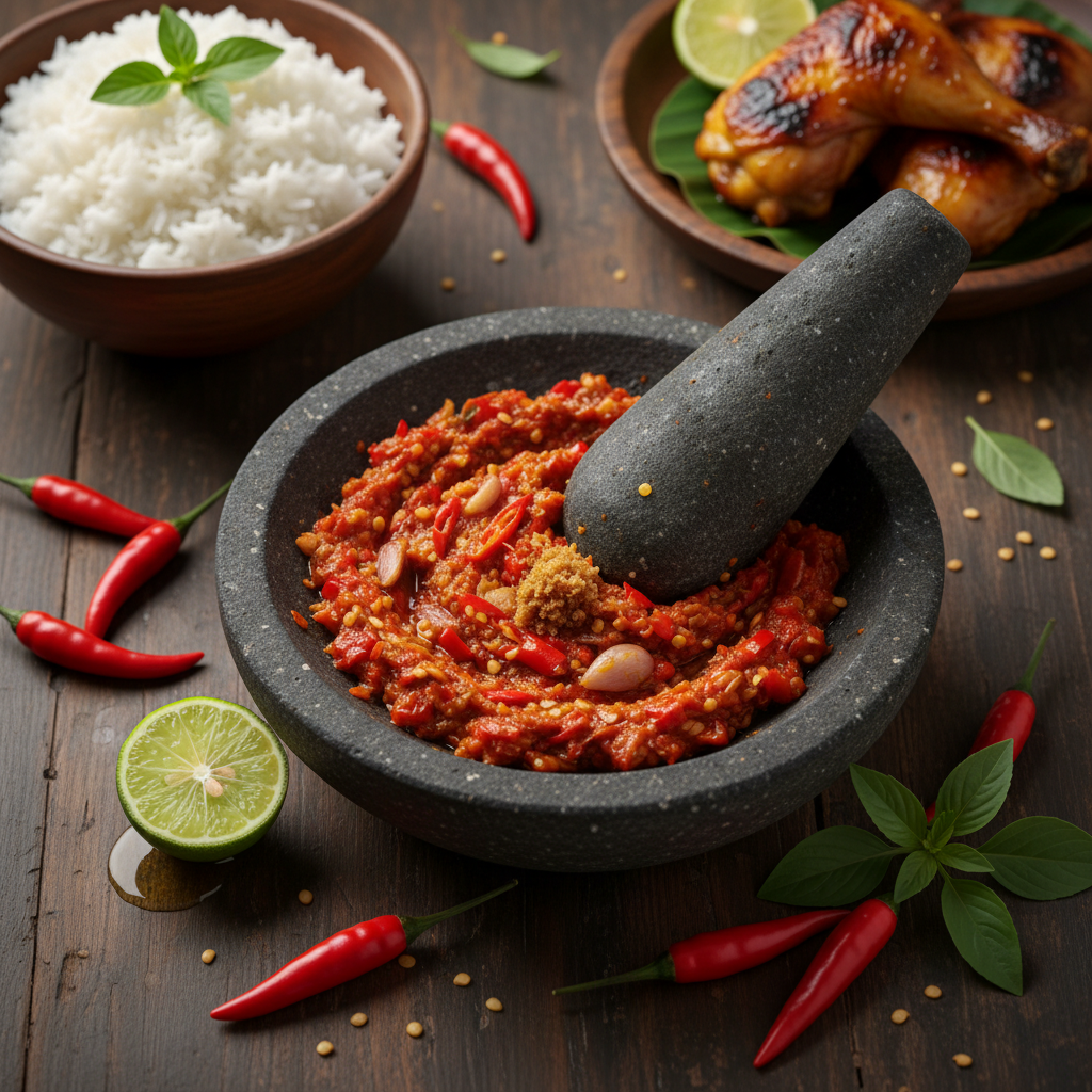 Sambal Terasi Uleg Pedas Menggigit ala Rumahan