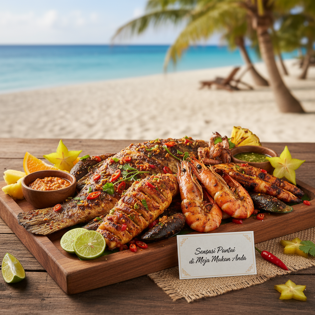 Seafood Bakar Rempah Laut Tropis: Sensasi Pantai di Meja Makan Anda
