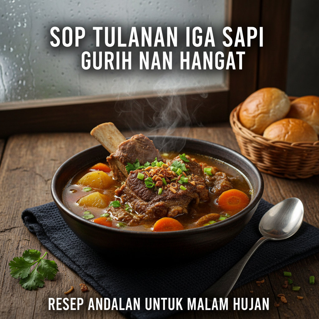 Sop Tulangan Iga Sapi Gurih Nan Hangat: Resep Andalan untuk Malam Hujan