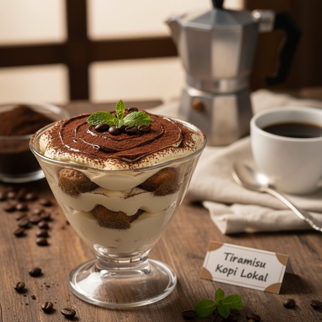 Tiramisu Mascarpone ala Italia yang Lembut dan Adiktif â€“ Versi Rumahan dengan Twist Kopi Lokal!